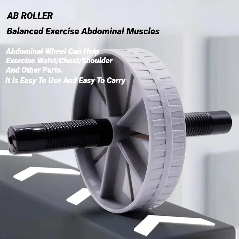 Abdominal Wheel Strong Load Bearing Non-slip Roller Strengthen Muscle Exercise Equipment Fitness Training Home Use Silent 