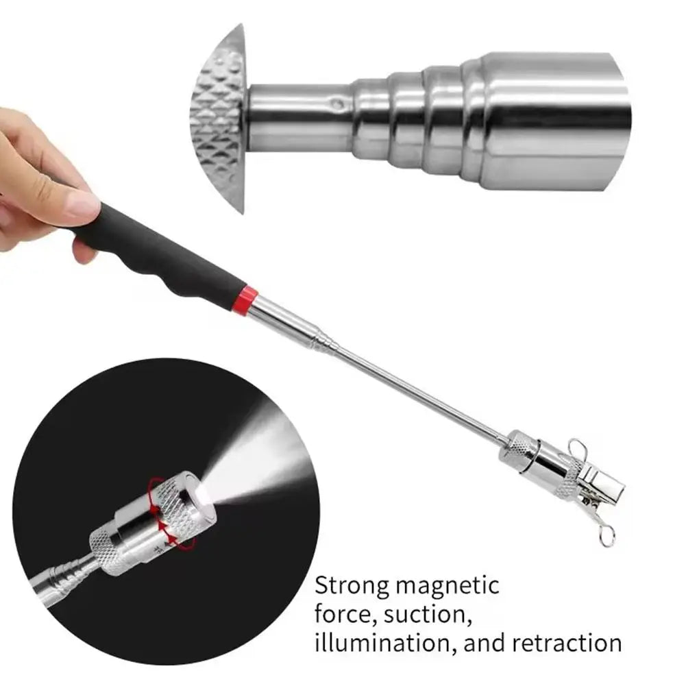 Telescopic Magnetic Pickup Tool with LED Head