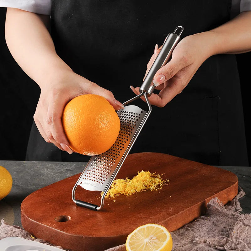 304 Stainless Steel Tube Handle Cheese Grater Lemon Grater Shredder Kitchen Cheese Grater Kitchen Gadgets 