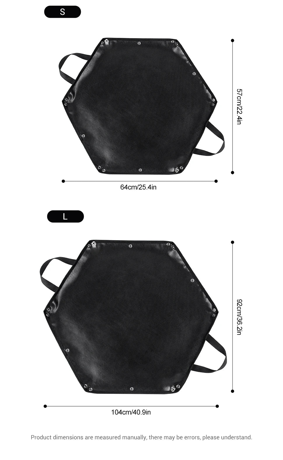 Hexagonal Fire Pit Mat for BBQ and Picnic Heat Protection