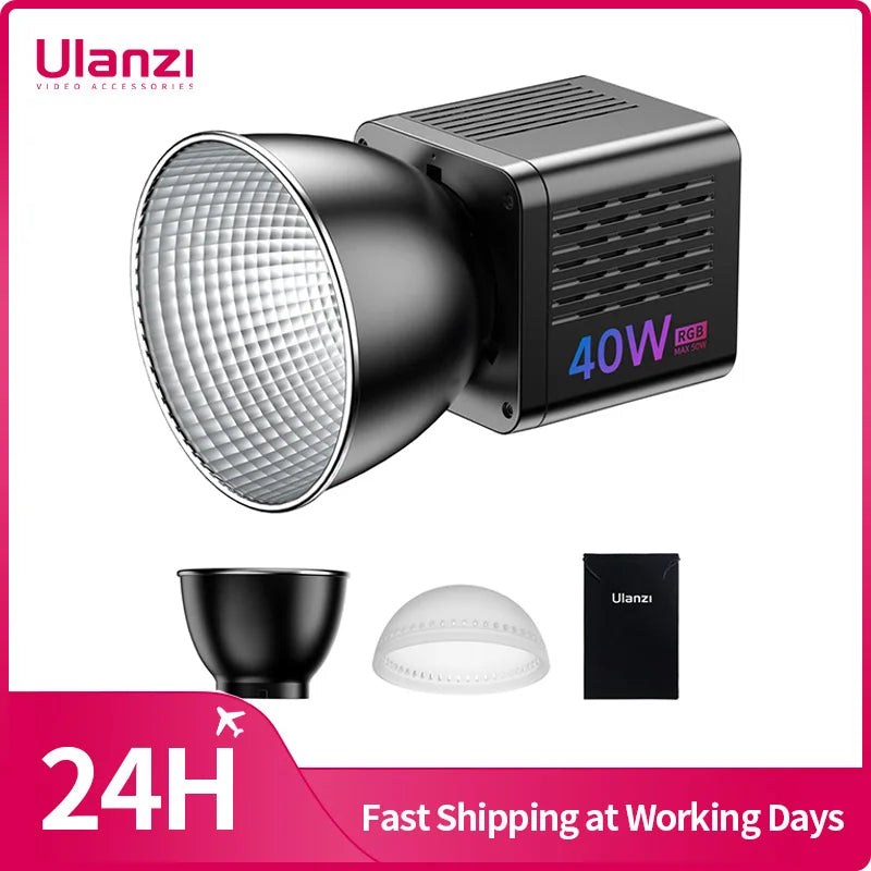 Ulanzi L024 40W RGB Mini Bowens Montajlı Video Işığı