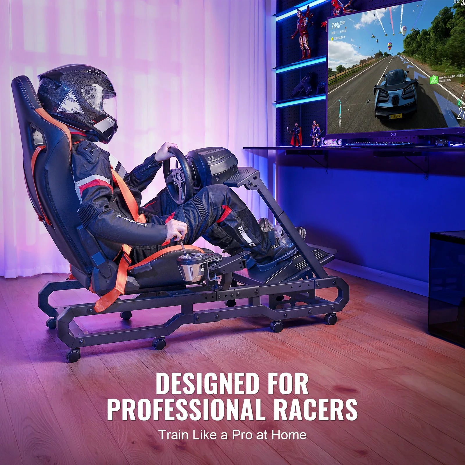 Justerbart racerratstativ til Logitech og Thrustmaster