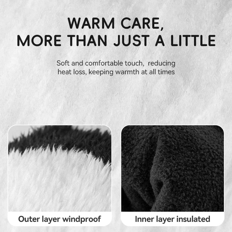 Panda Ski Gloves for Kids & Parents – Warm Winter Grip Gloves