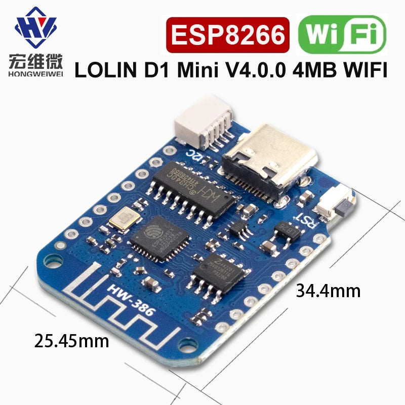 Płytka rozwojowa WEMOS D1 Mini V4 ESP8266 Wi-Fi
