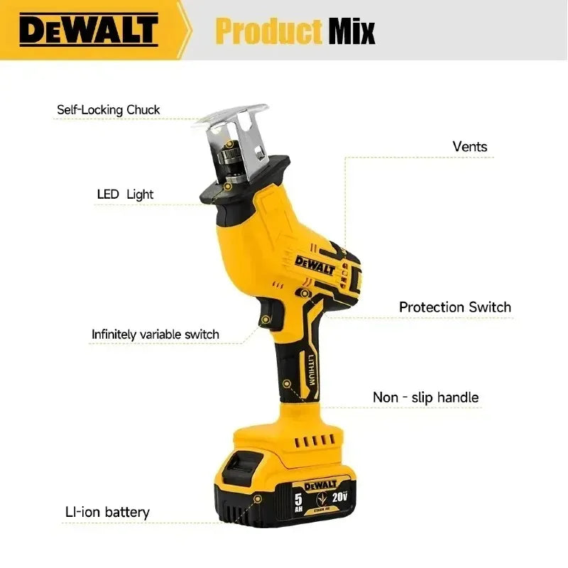 DeWalt Cordless Reciprocating Saw, Brushless, 2800 RPM