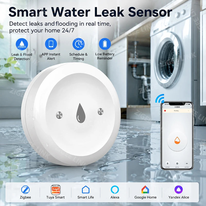 Zigbee Water Leak Sensor