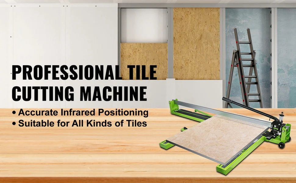 Manual Tile Cutter with Laser Guide, 1200mm Precision Floor Cutter