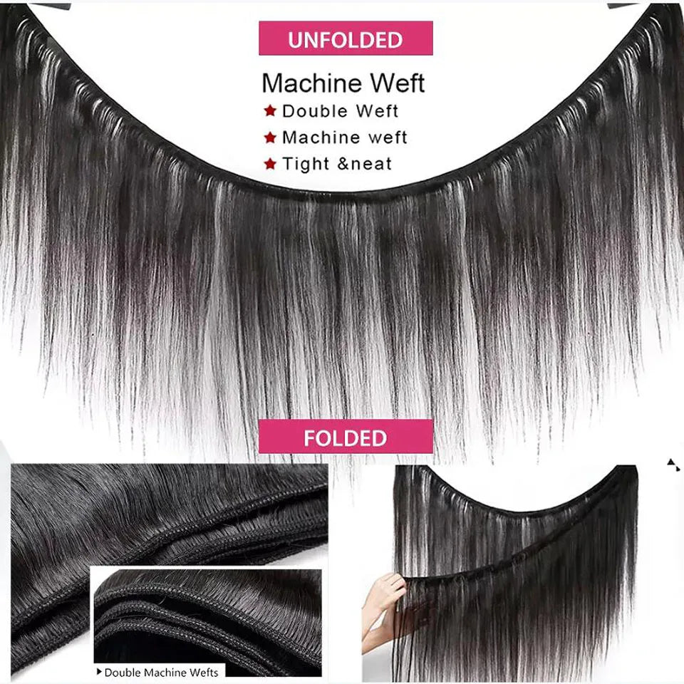 Brazilian Straight Hair Bundles – Natural Human Hair Extensions