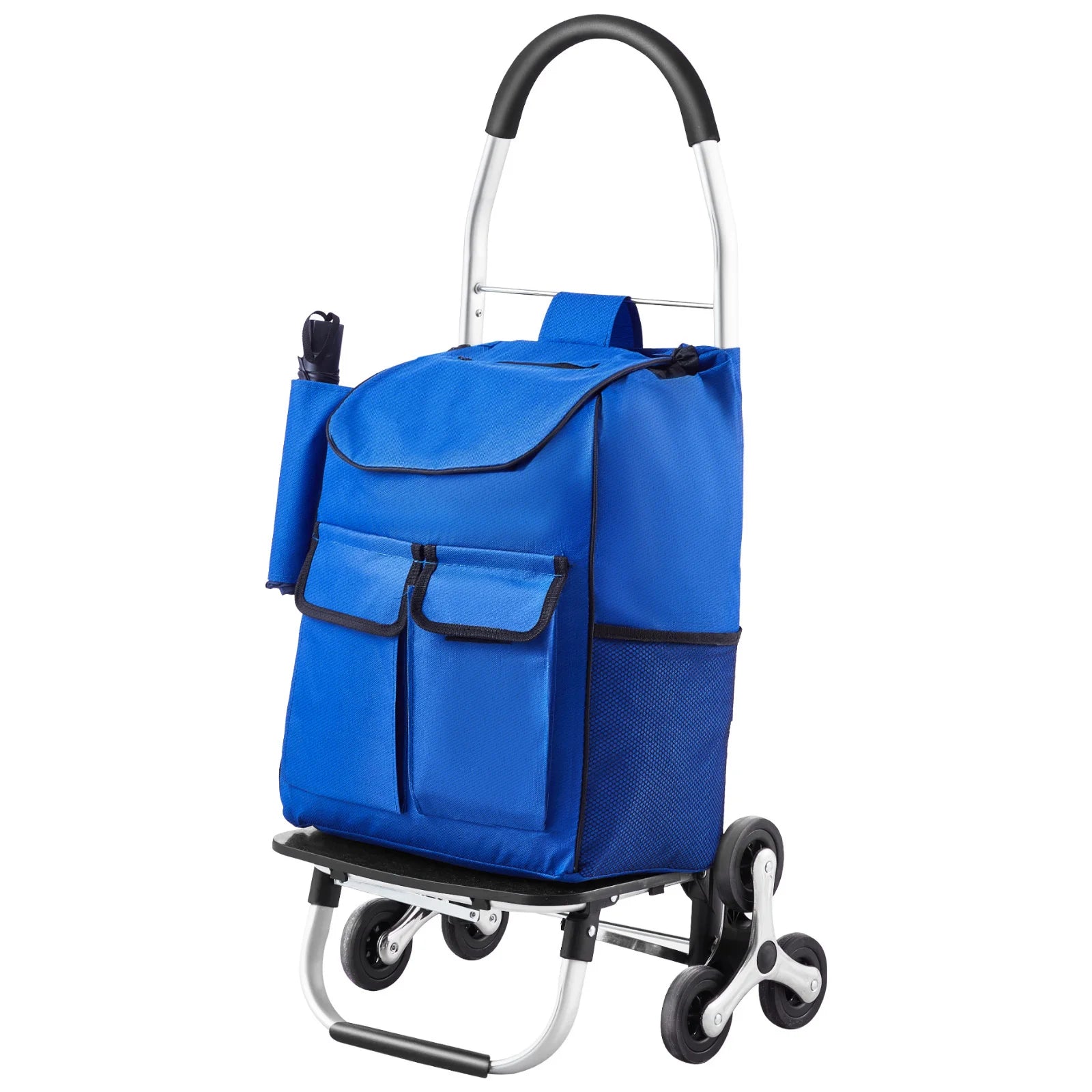 Carrello della spesa da 36L con ruote e telaio pieghevole per salire le scale