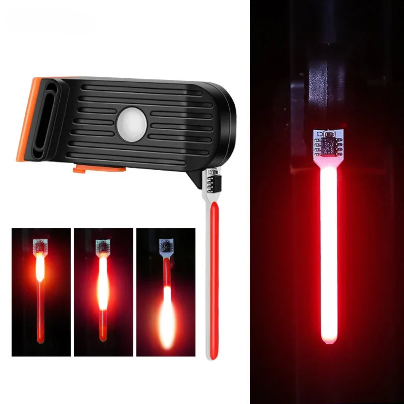 Lumina de bicicletă cu acumulator USB, cu curea