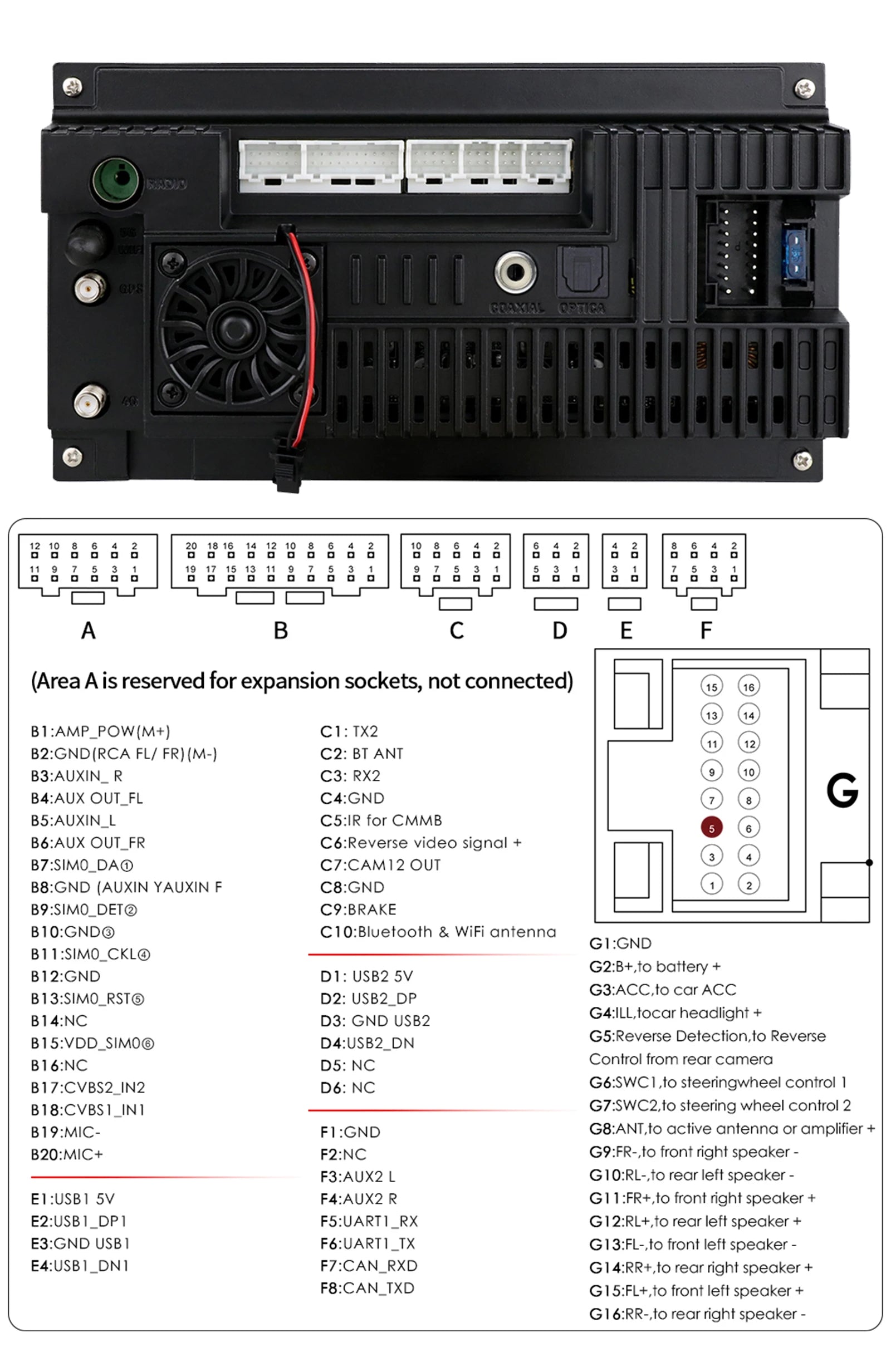 HIZPO 7-Inch Android Car Radio with CarPlay for Opel