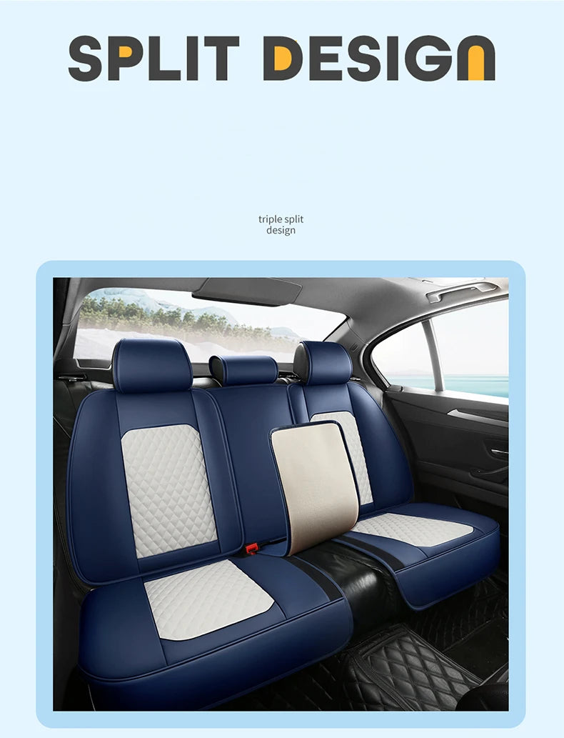 Універсальні чохли на автокрісла – комплект повного покриття з нубукової шкіри Nappa