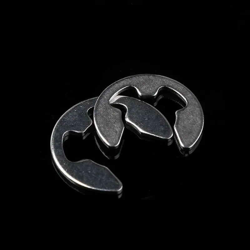 Kit de anillos de retención E de acero inoxidable, 120/240 piezas, 1.5-10 mm