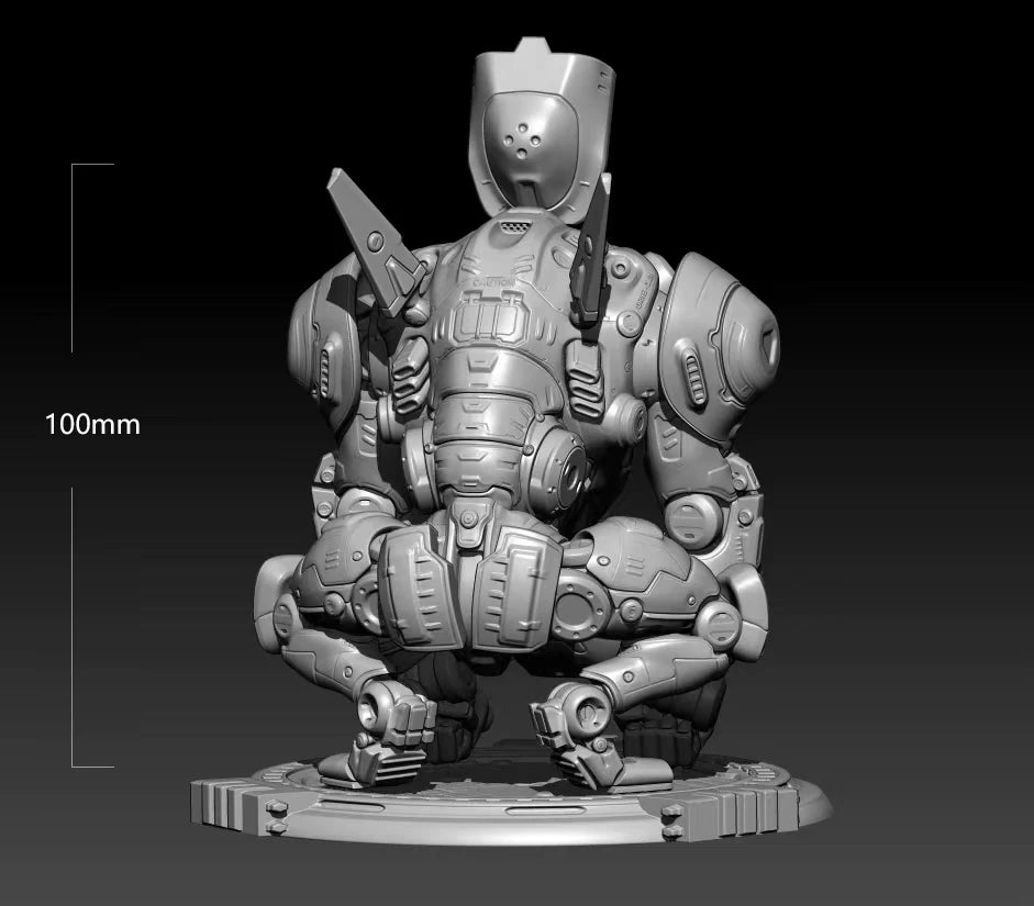 Producer Robot and Little Girl Resin Model Kit, 60 mm Scale