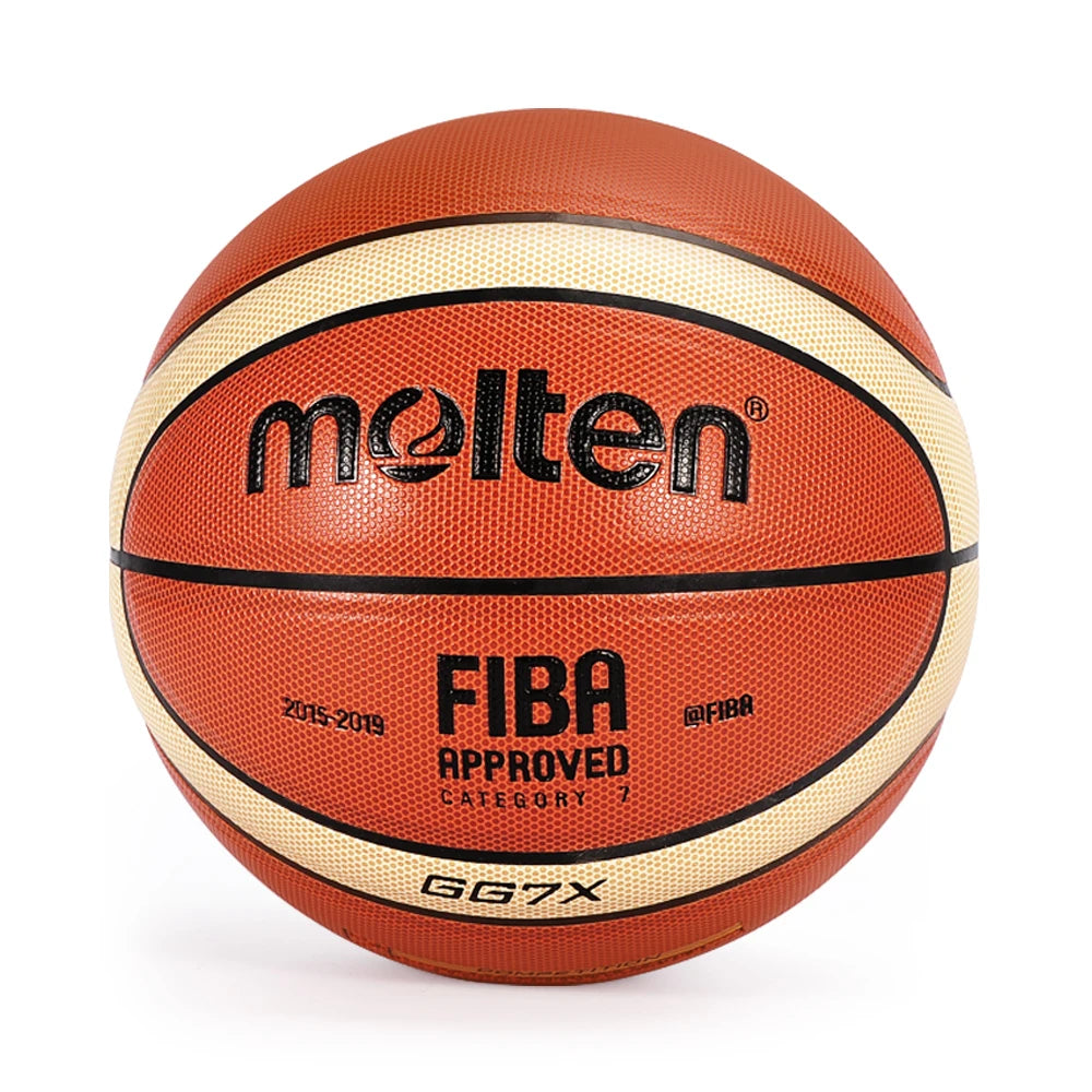 Molten GG7X Basketball PU Leather for Adult Teenager Children Outdoor Indoor Match Training FIBA Approved 