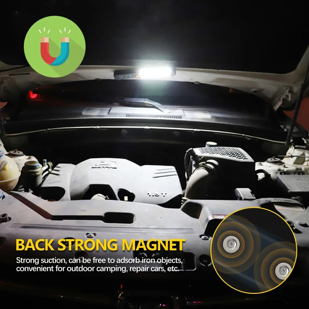 Rechargeable Work Light with Magnetic Base and Hook