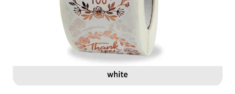 500pcs Monogrammed Floral Thank You Stickers