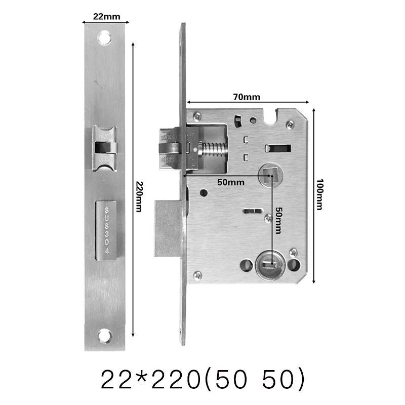 Mortise Lock Body for Compatible Smart Locks