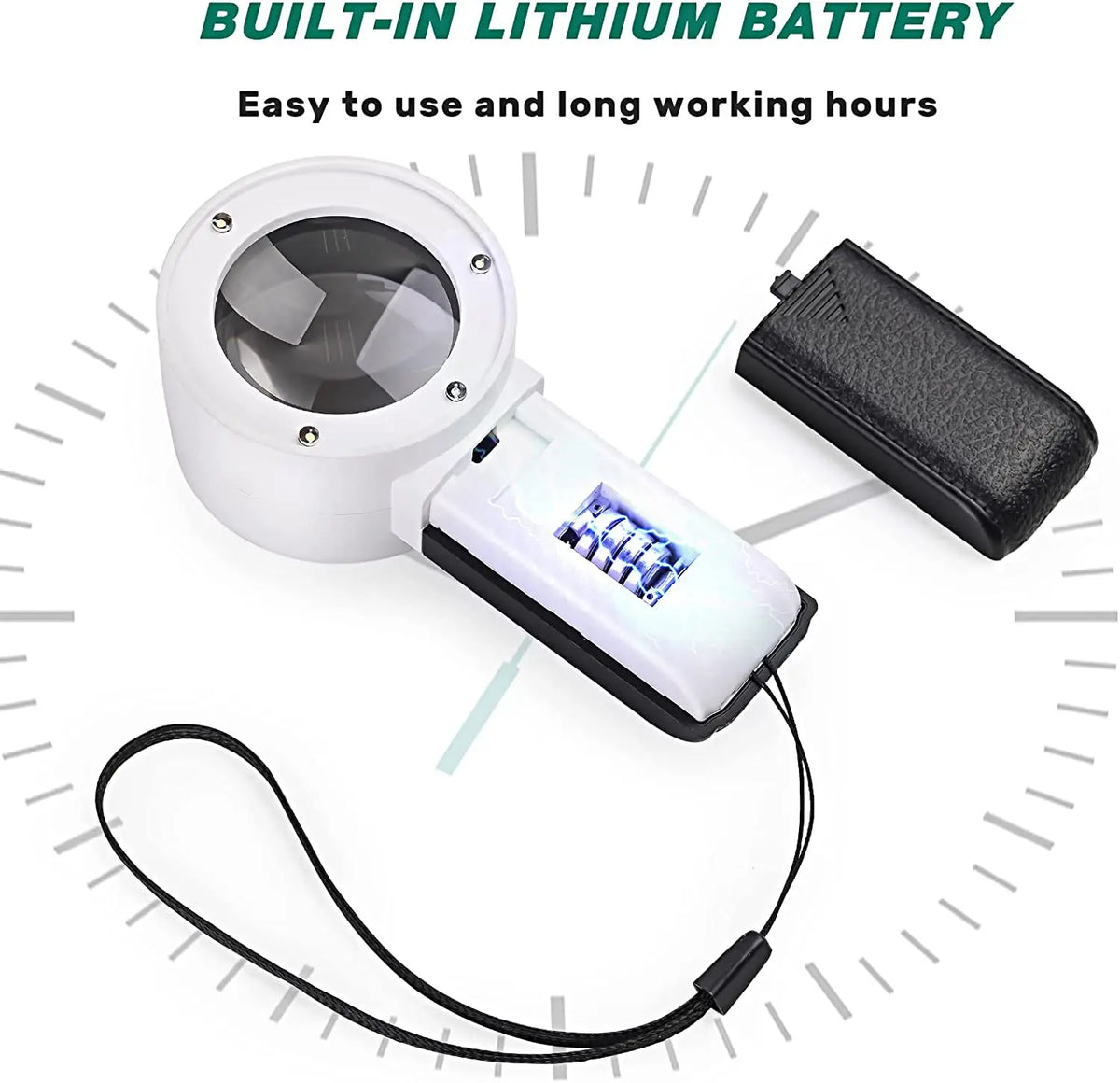 Lupes de inspección iluminada 30X