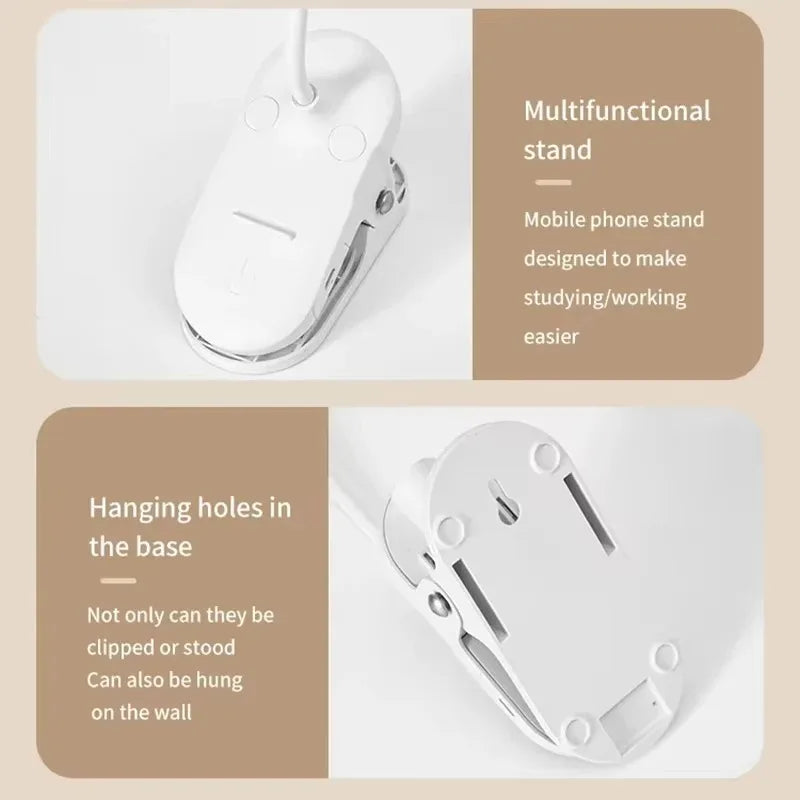 Taipuisa kiinnitettävä LED-lamppu, USB- tai paristokäyttöinen