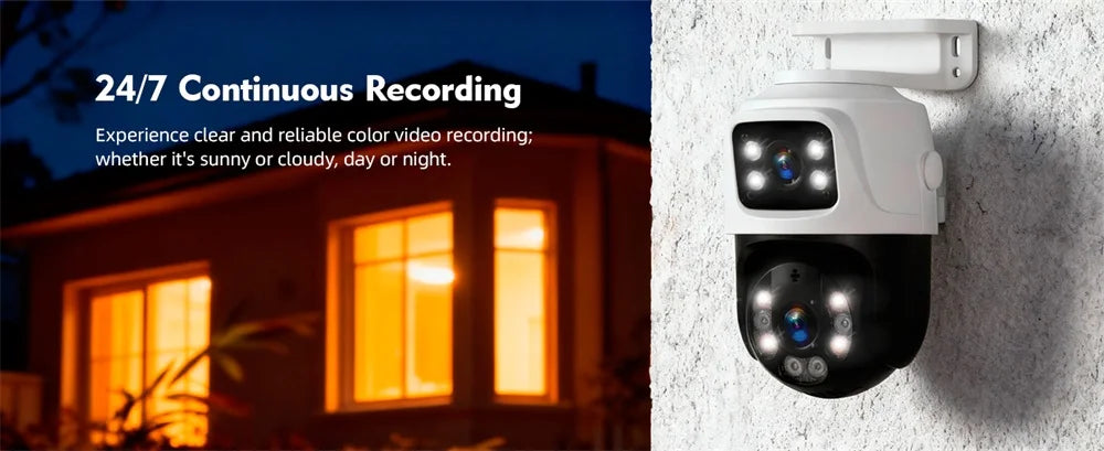 KERUI PoE 8-Channel Security Camera System with 6MP Dual Lens