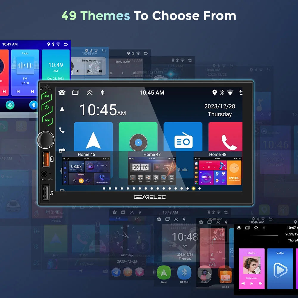 7 Inch Car Radio 2 Din Android 13 CarPlay Multimedia Player