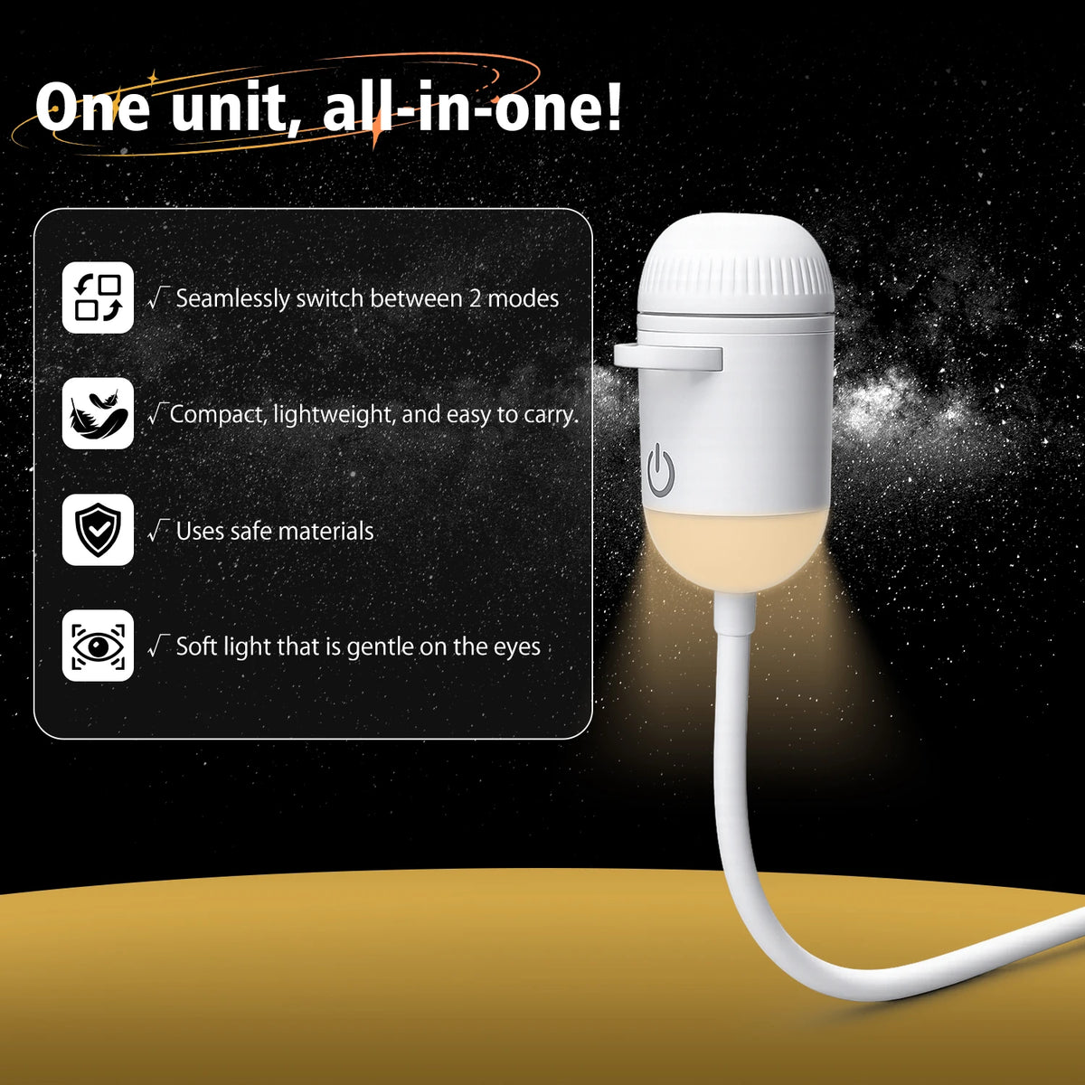 USB Projection Night Light with Changeable Films