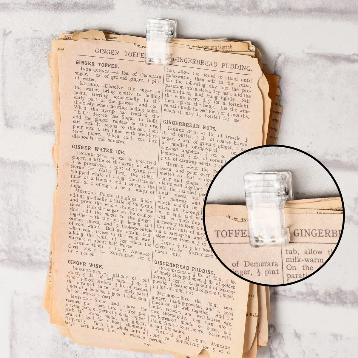 Self-Adhesive Spring Clips for Wall Photos and Tapestries, Clear