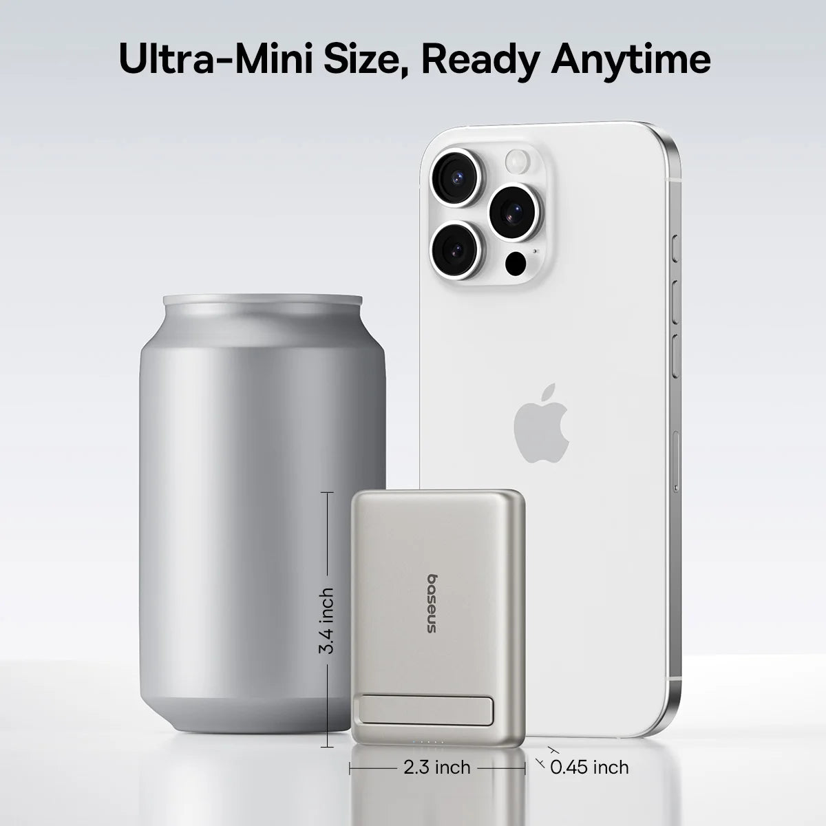 Baseus Qi2 Magnetic Power Bank with Kickstand 5000mAh