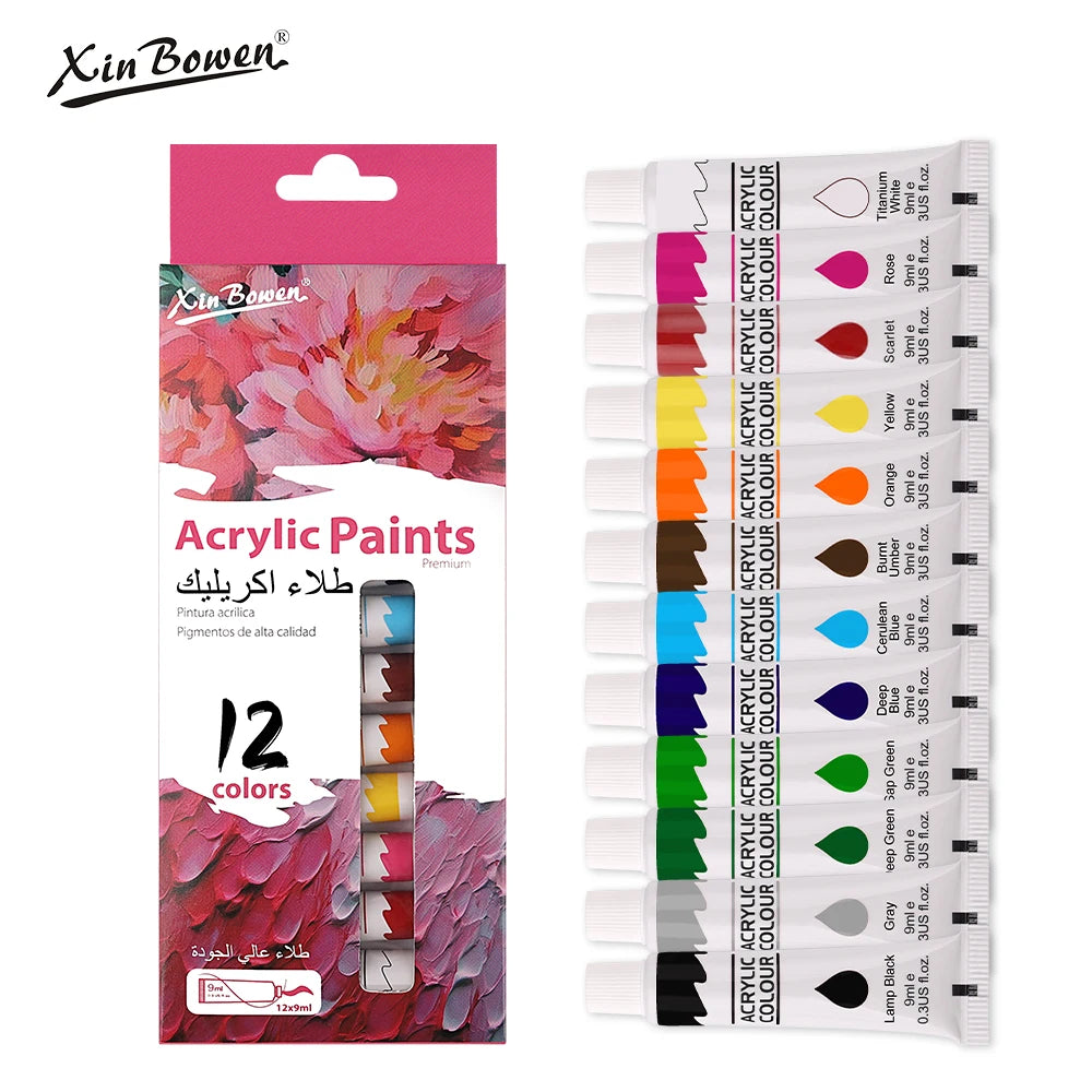 9mL acrylpigmentset voor studentenkunst en graffiti schilderen
