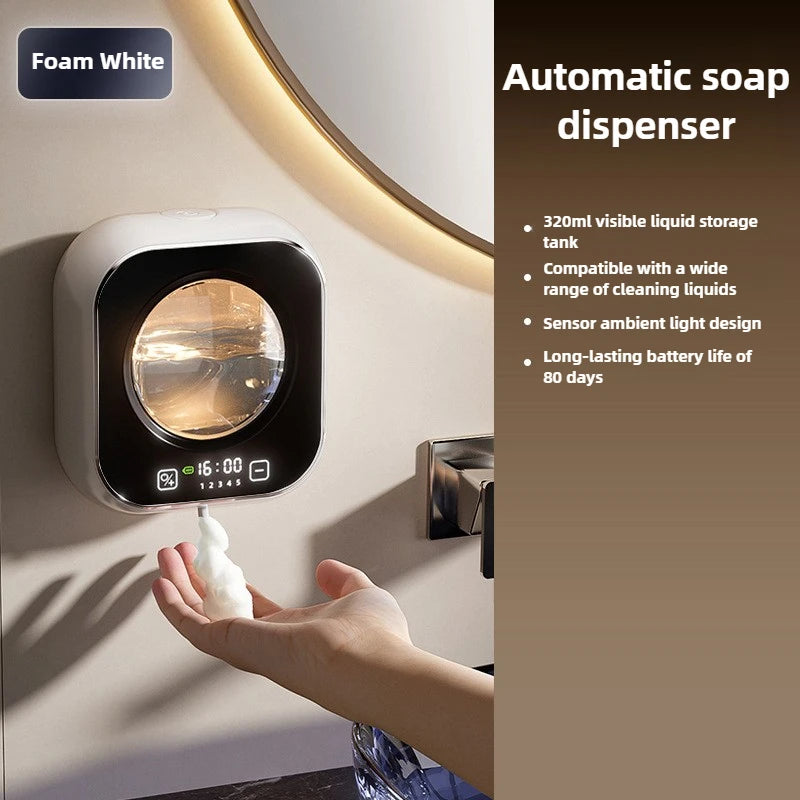 320ml Rechargeable Touch-Free Foam Soap Dispenser