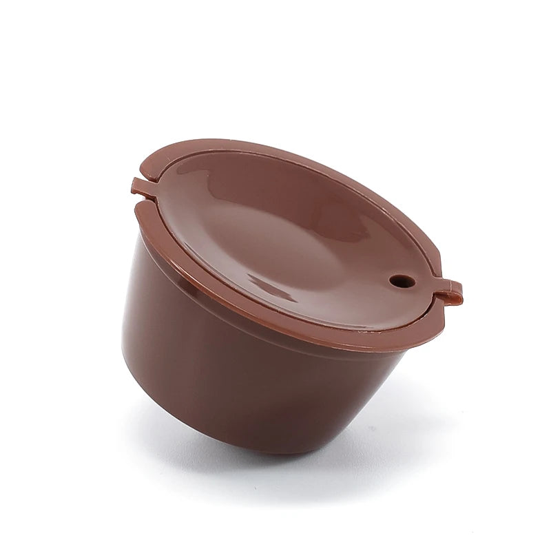 3Pcs Fit For Dolce Gusto Coffee Filter Cup Reusable Coffee Capsule Filters With Spoon Brush 