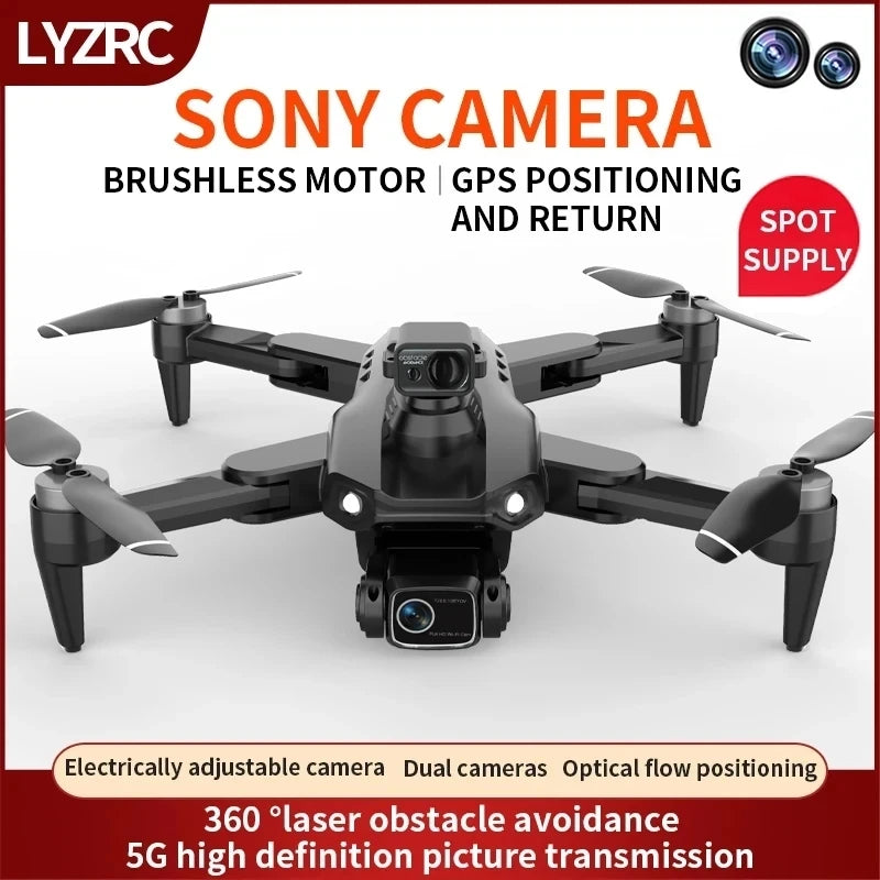 L900 Pro MAX GPS Drone 4K Professional HD Dual Camera 5G Wifi 360° Obstacle Avoidance Brushless Foldable Quadcopter RC Drone Toy 