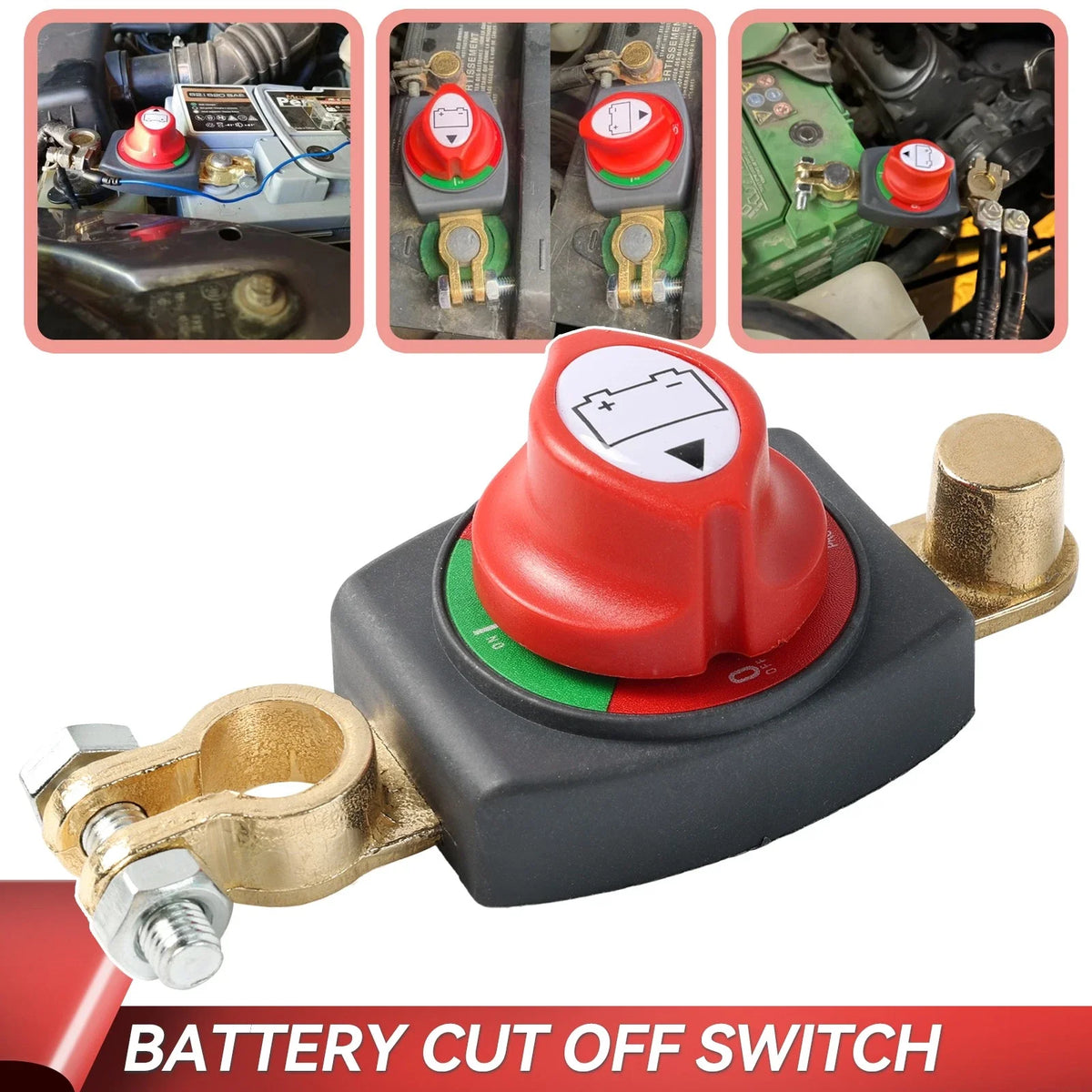 Interruptor de desconexión de batería de borne superior, 12–48V