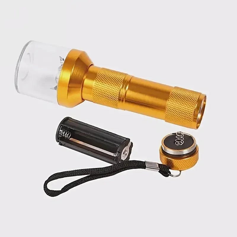 Portable Electric Spice and Herb Grinder, Metal Body