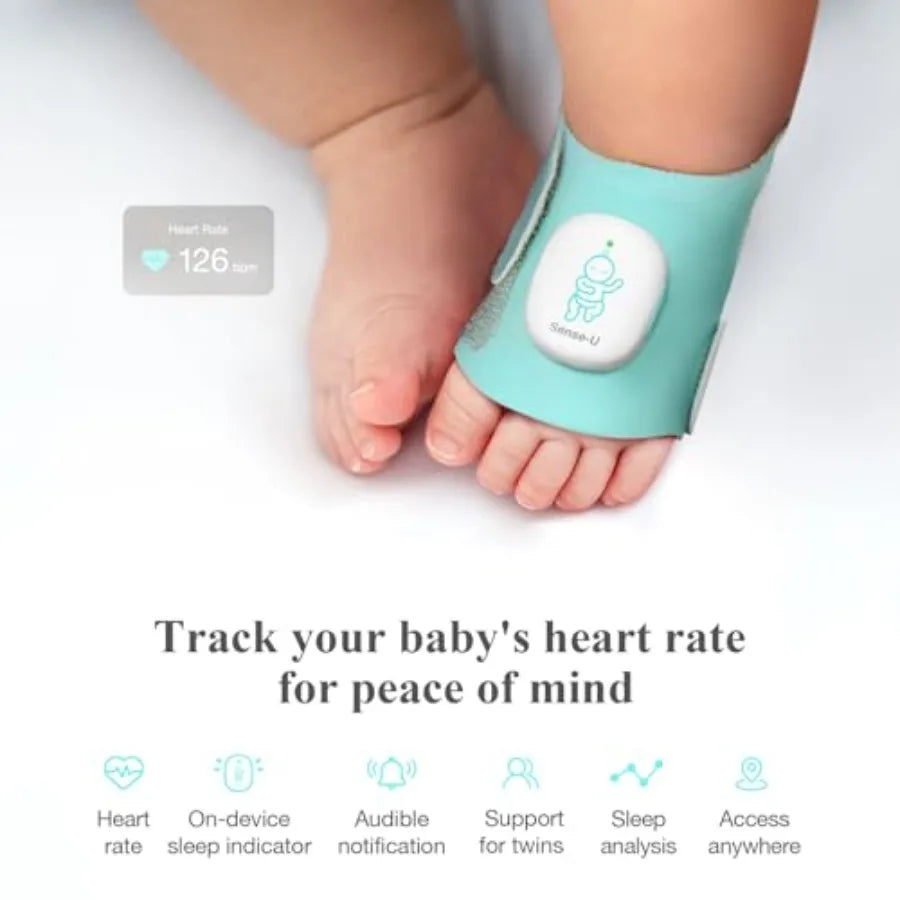 Smart Baby Sock Monitor and 2.5K PTZ Nursery Camera