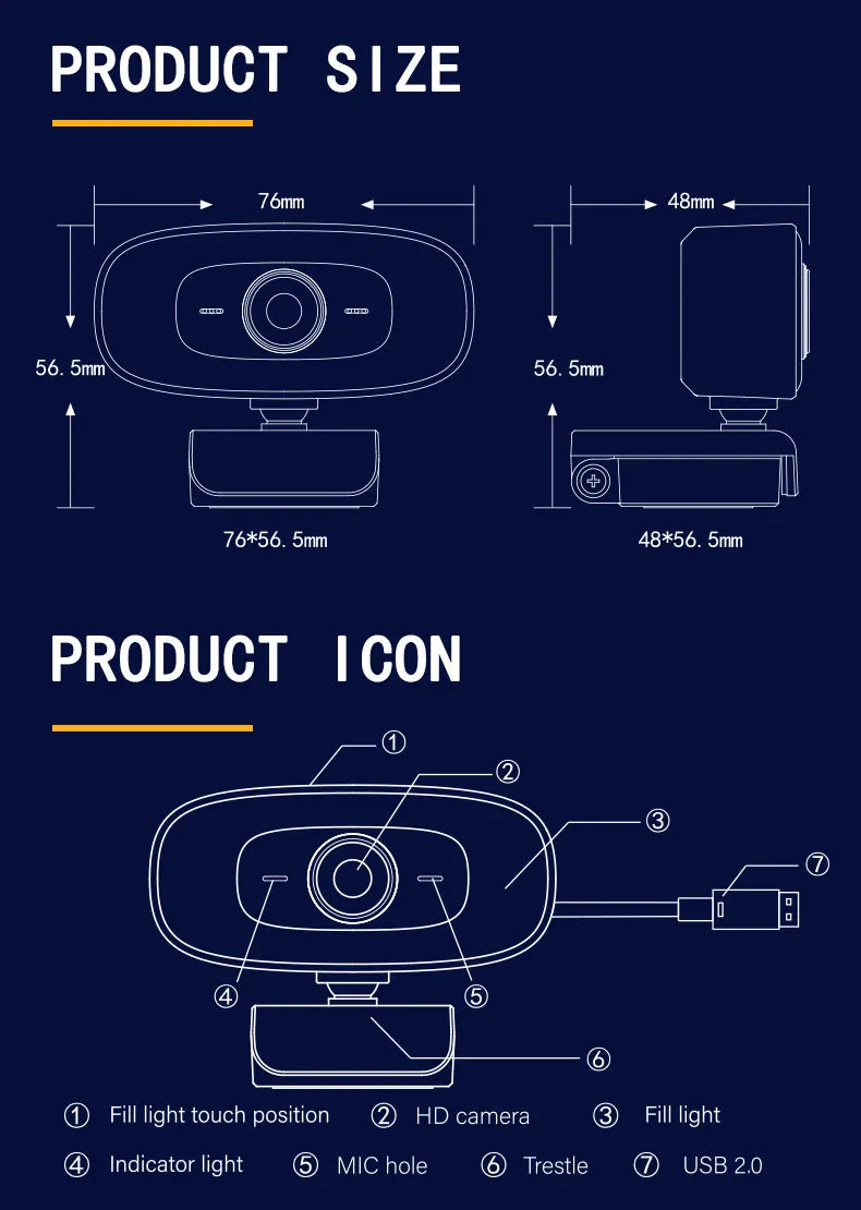 Webcam 4K 1080P Mini Camera 2K Full HD Webcam With Microphone 15-30fps USB Web Cam For Youtube PC Laptop Video Shooting Camera