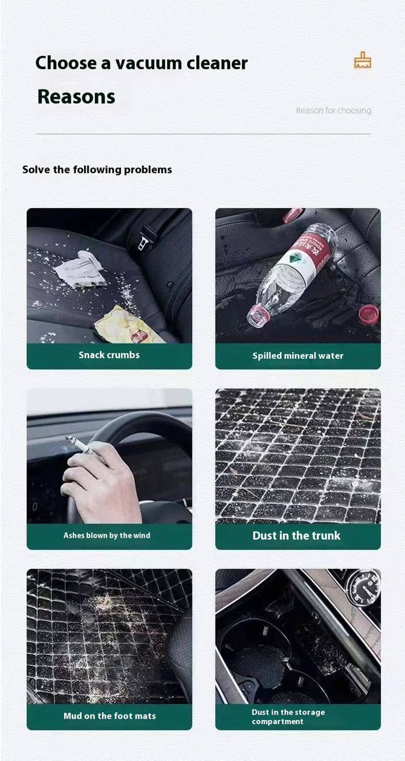 Wireless 690000Pa Car Vacuum Portabale Cleaner Cordless Handheld Vacuum High-power Vacuum Cleaner For Home Office Car New 