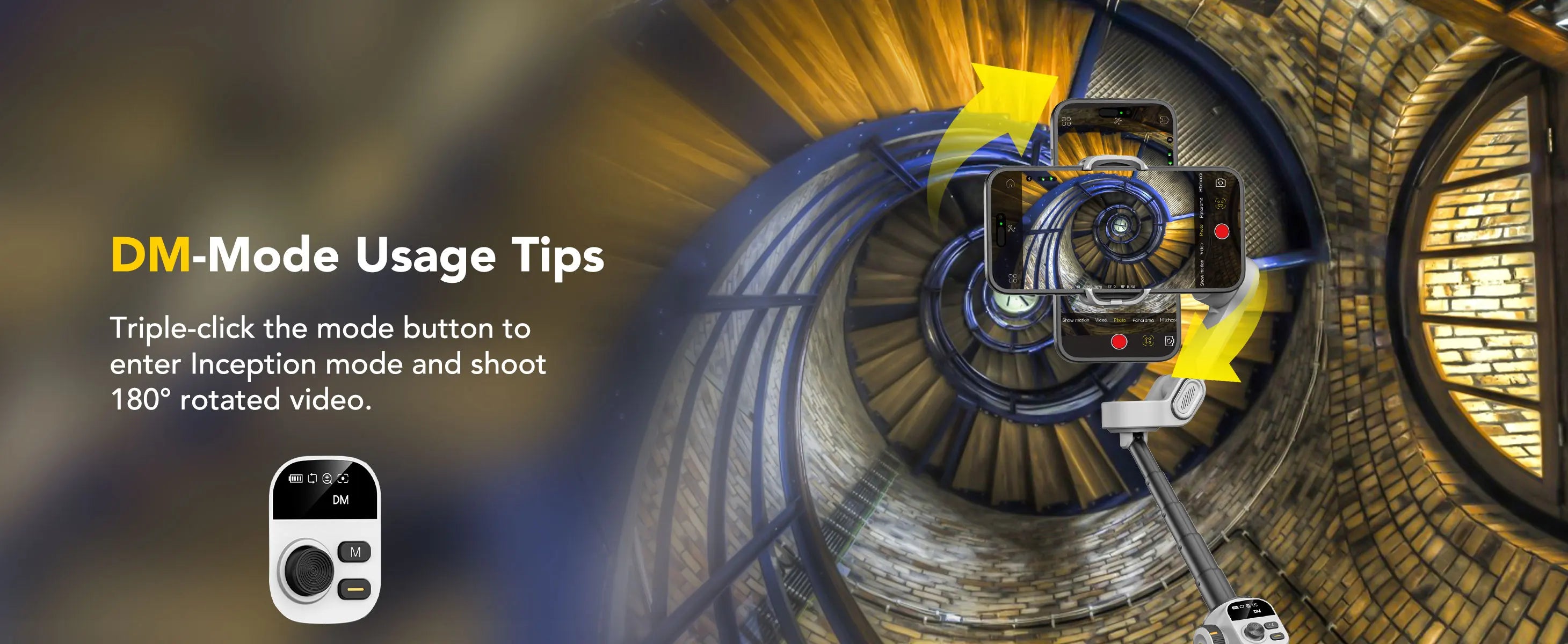 AOCHUAN Smart X2 chytrý smartphone 3osý stabilizátor gimbalu