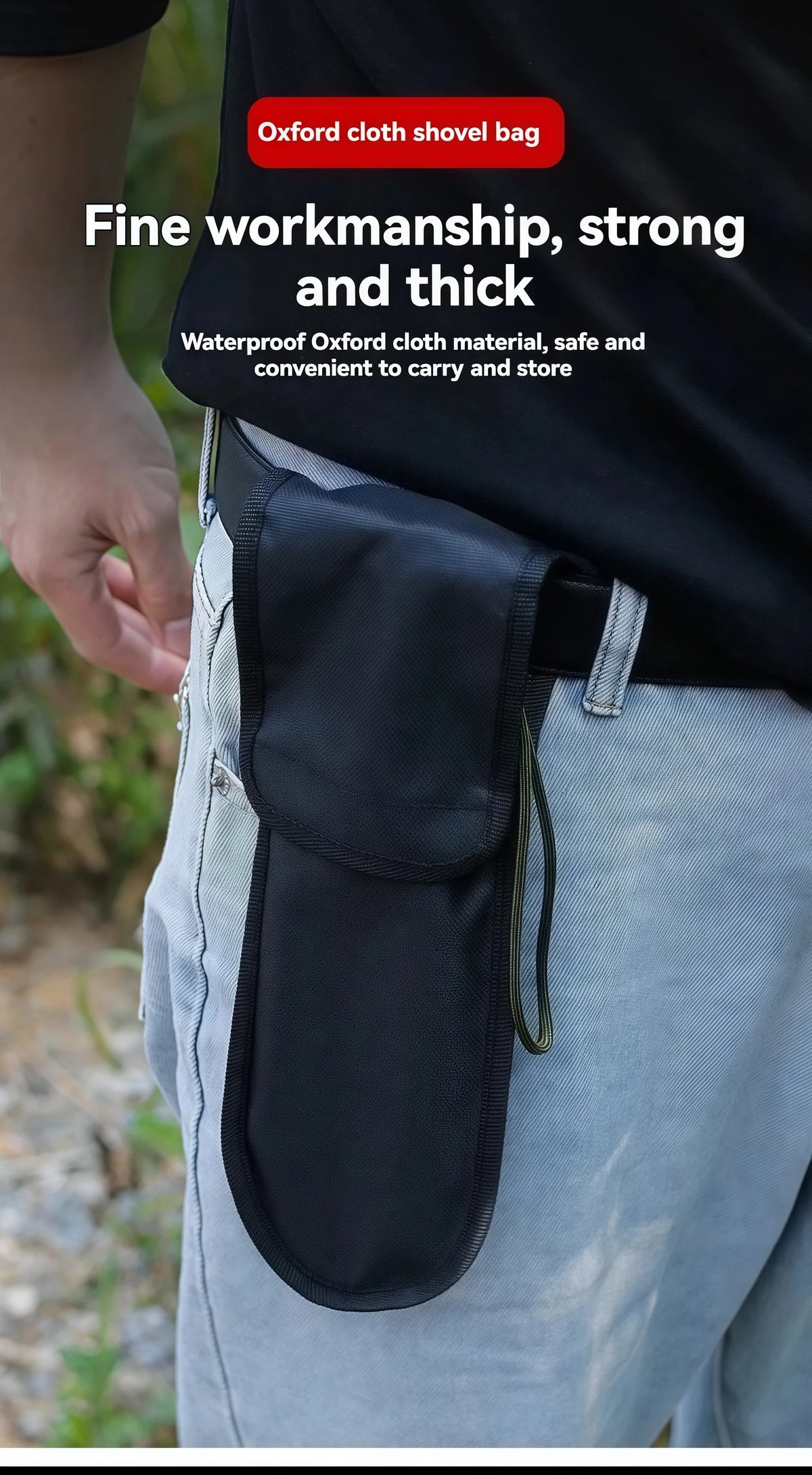 Steel Camping Trowel Multitool with Carry Bag