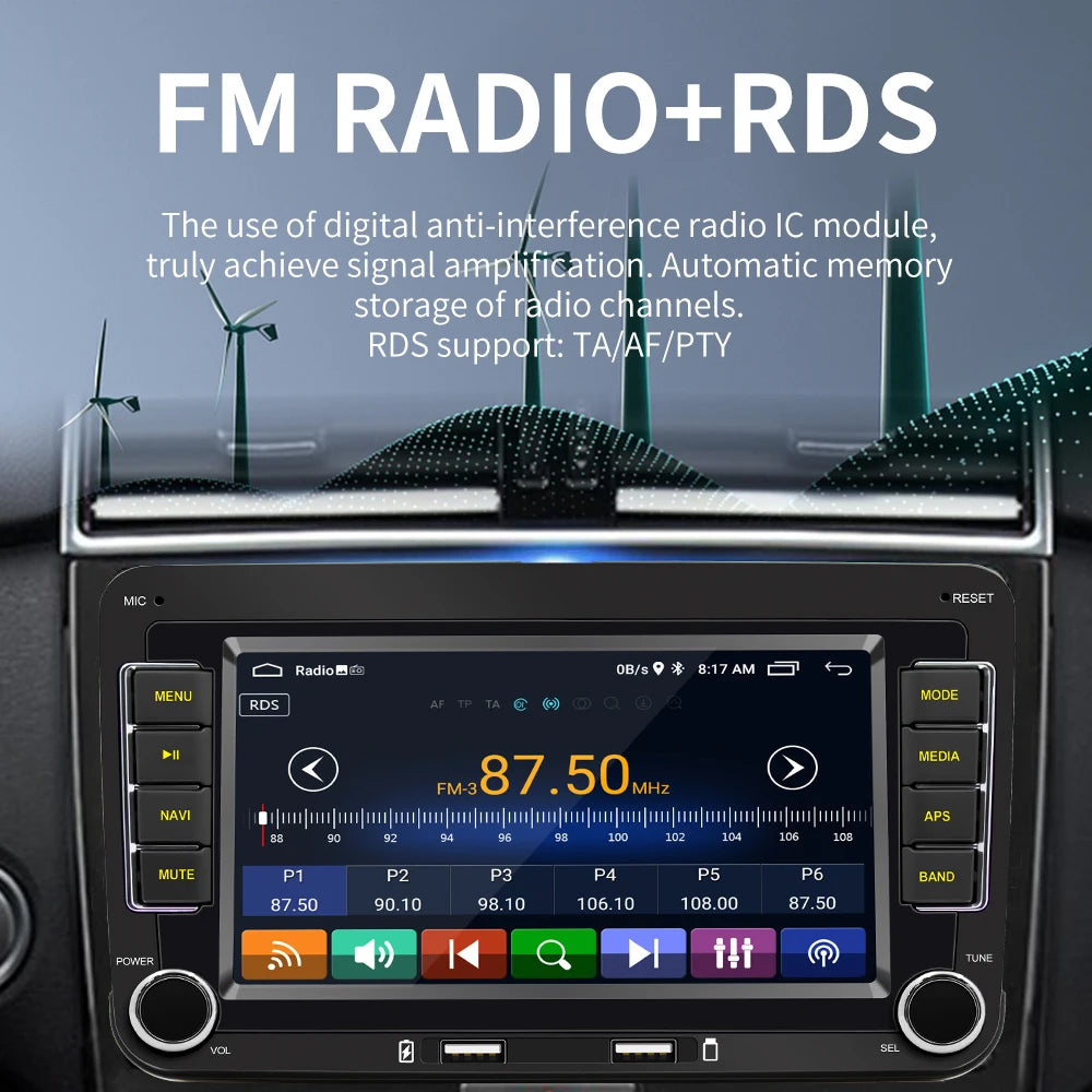 Android Car Radio CarPlay for VW Vehicles 7" Multimedia System