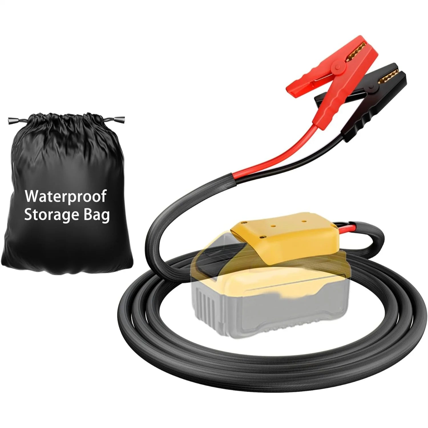 Dewalt 20V Battery Jumper Cables Adapter for 12V Vehicles