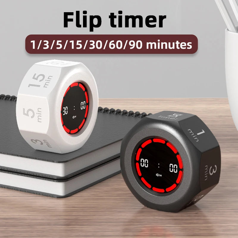 Rechargeable Flip Timer with Visual Display