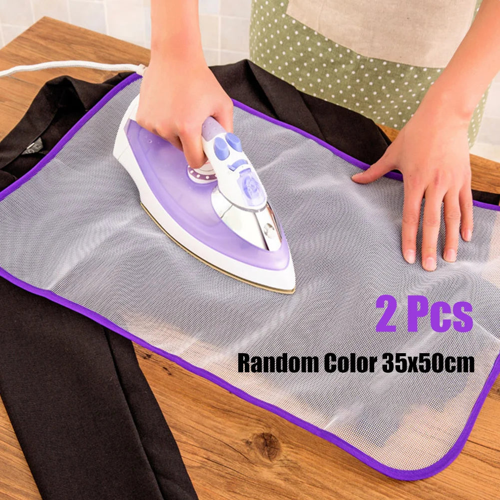2Pcs Ironing Board Covers Ironing Cloth Protect Garment Iron Clothes Heat Resistant Ironing Protective Insulation Pad 