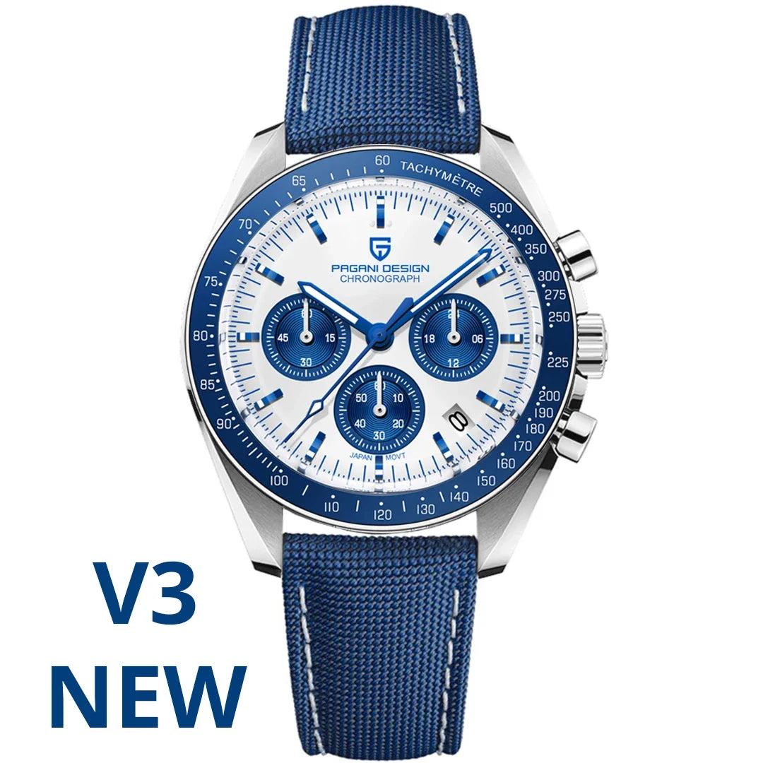 Orologio Cronografo Pagani Design PD-1701 con Zaffiro, Impermeabile 100M