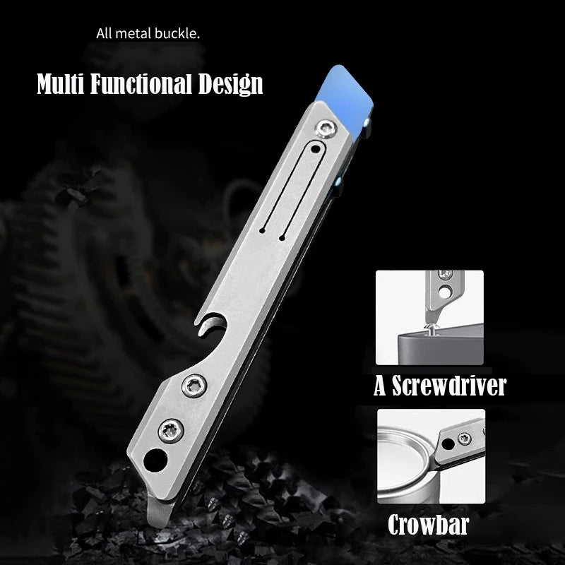 Stainless Steel Fast‑Open Scalpel Mini Bottle Opener Knife