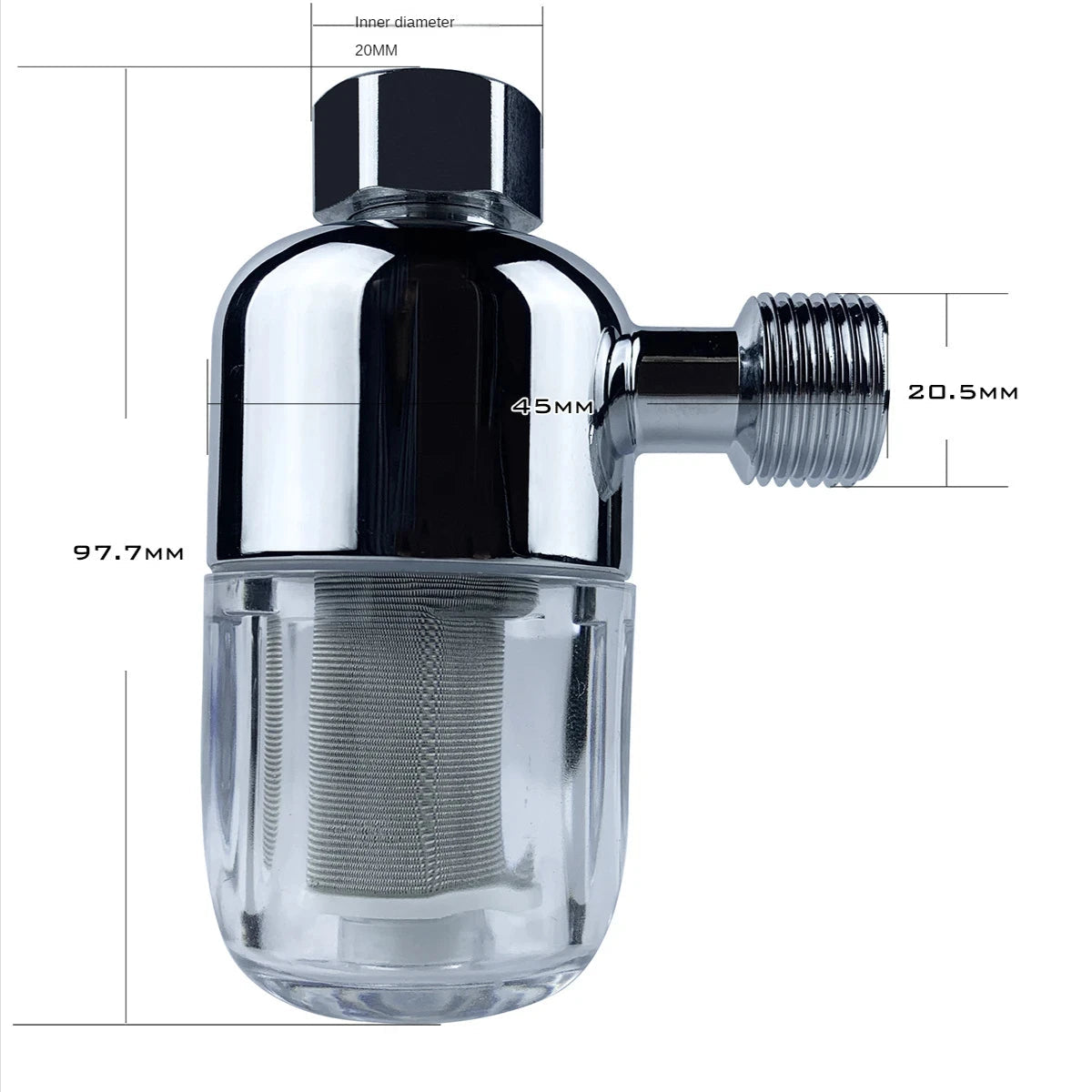 316 Stainless Steel Filter Front Filter Household Inlet Tap Water Shower Anti-Scale Purifier Filter Drinking Water 
