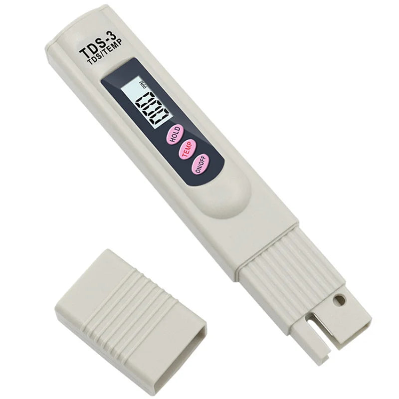 Testeur d'eau numérique TDS portatif Stylo de test d'eau Analyseur de qualité de l'eau Vérification de la pureté de l'eau Mesure 0-9999 PPM