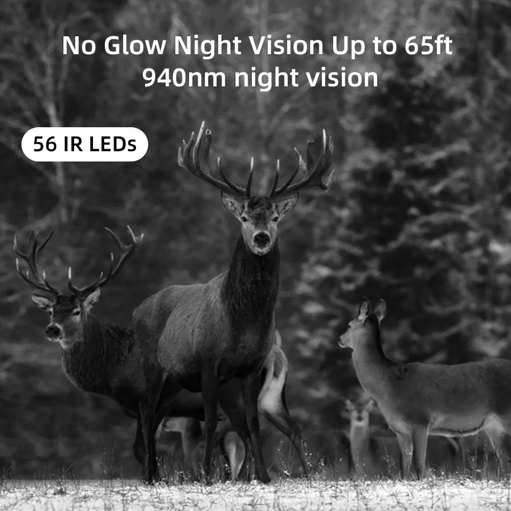 4K 30fps Live Stream APP Clould Service Hunting Trail Camera 8*1.5V AA Battery 4G 30MP 940nm Night Vision  Cameras HC940PRO 