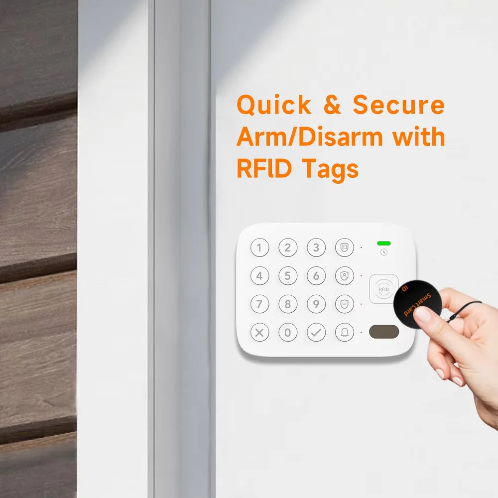 Teclado Táctil Inalámbrico LoRa Inteligente Staniot, 500 m de alcance de transmisión, Etiqueta RFID compatible con Secpanel 7 Pro, Panel de Control de Alarmas, Accesorios de Seguridad para el hogar
